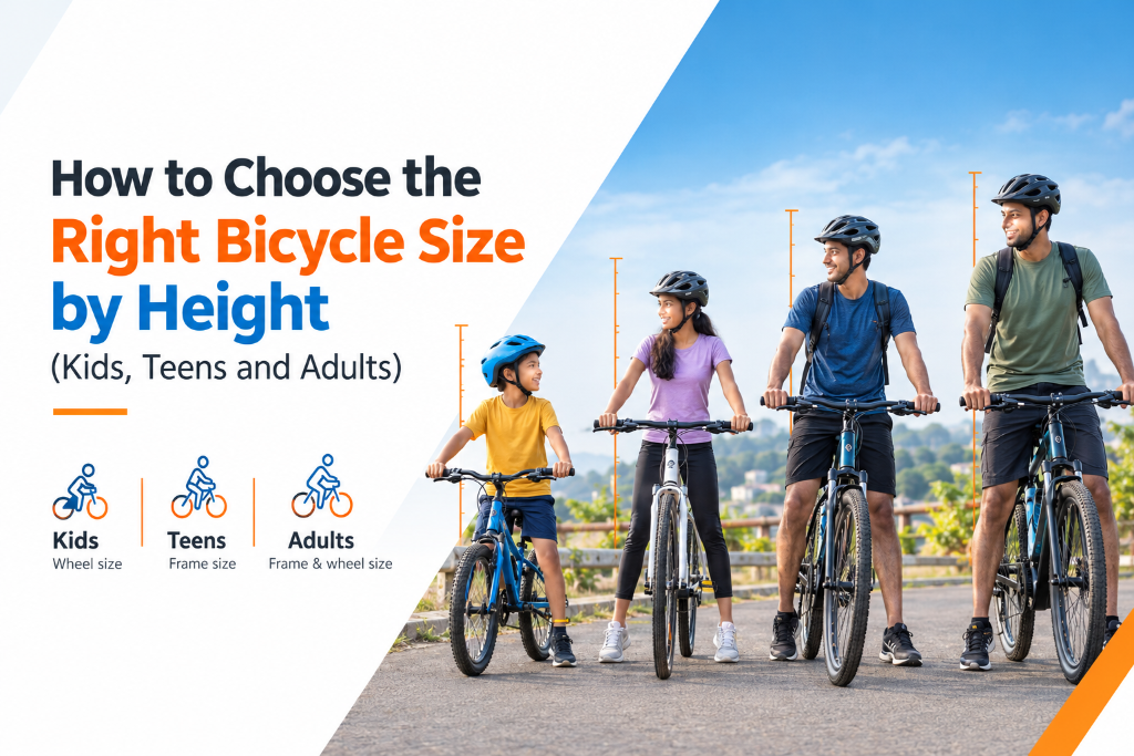 How to Choose the Right Bicycle Size by Height (Kids, Teens and Adults)