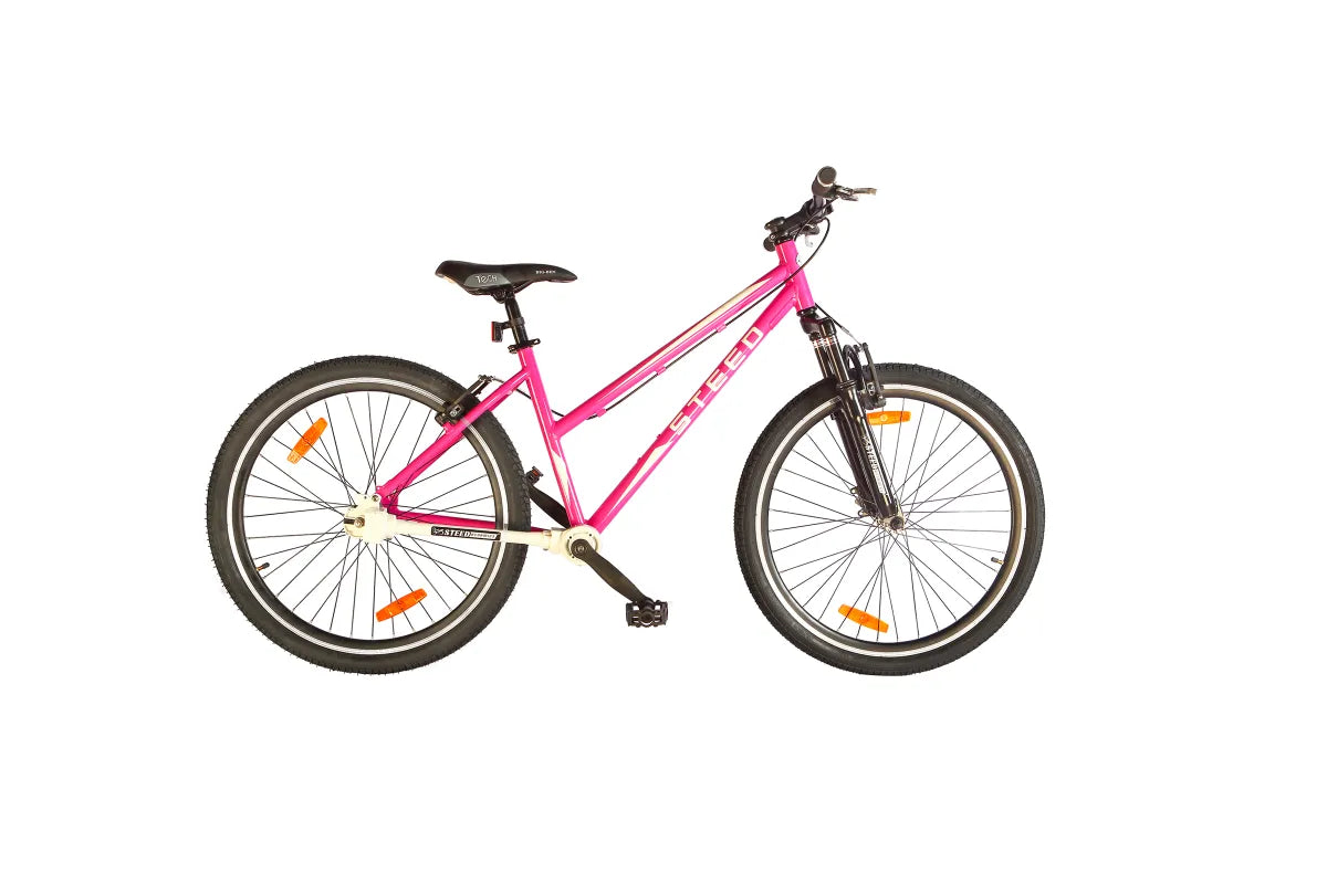 Buy Bicycle Online Steed SSU-42 Single Speed Suspension Fork Universal Glossy Pink with White