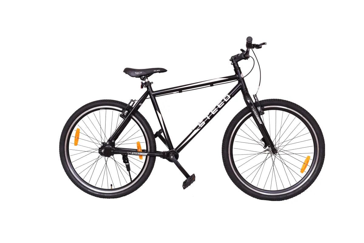 Buy Single Speed Bicycle Online Steed SR-48 Black with White