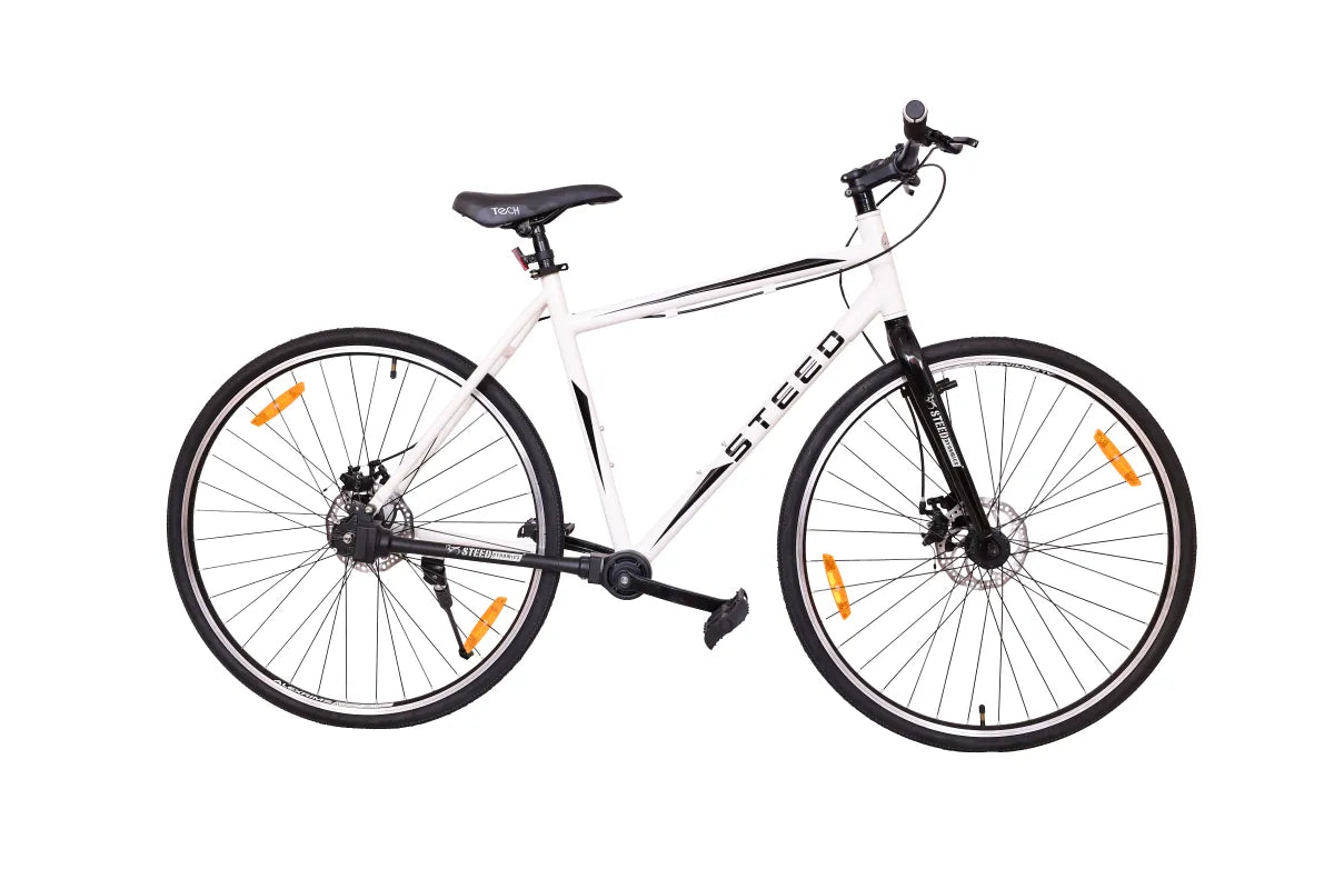 Buy Steed Single-speed Bicycle Online SR-52 Rigid Fork white with black