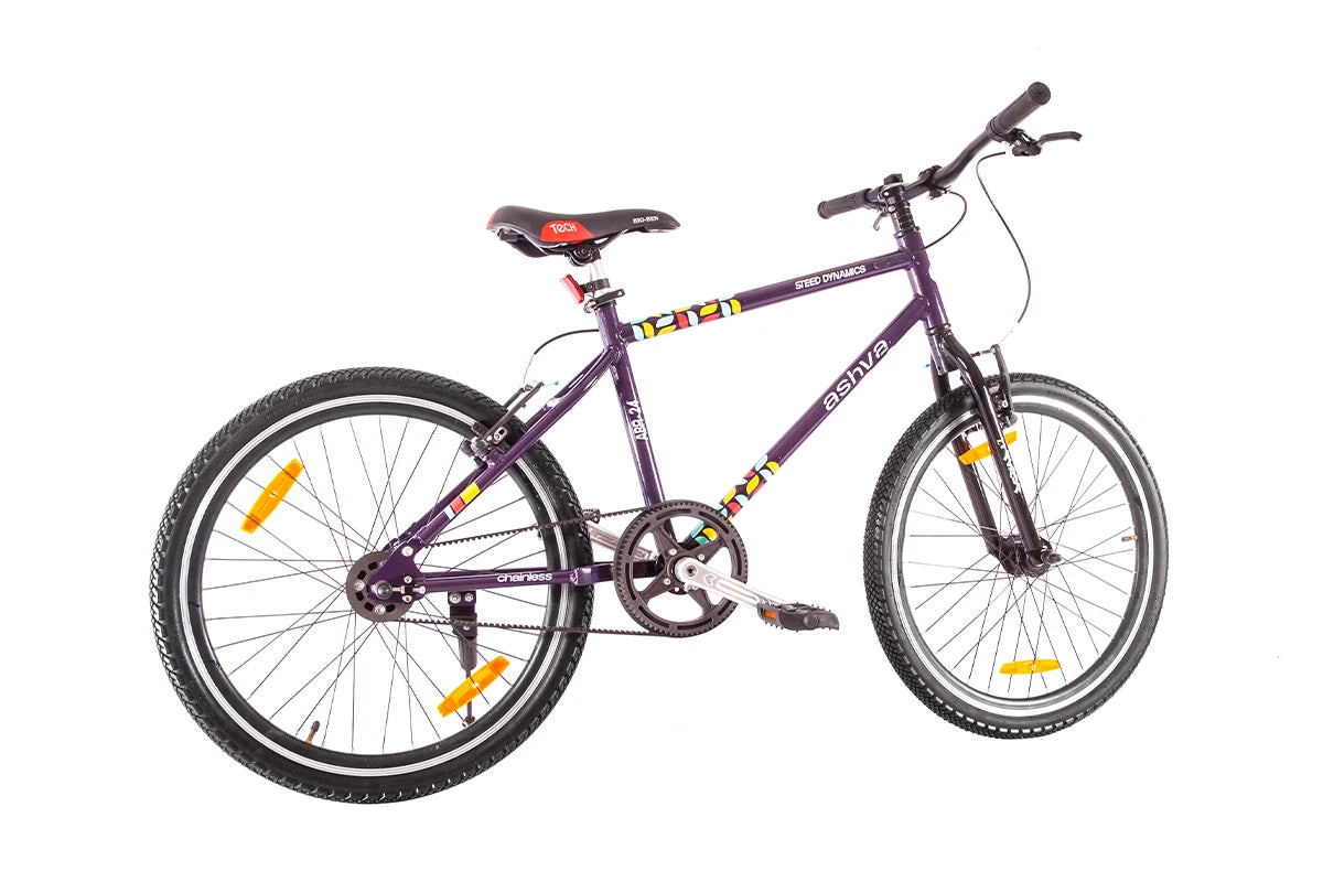 bicycle online Abr 24 Ashva Belt Drive with Rigid Fork Plum