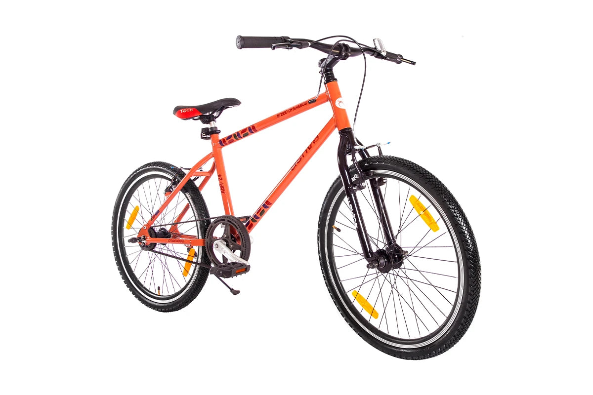 Buy Steed Bicycle Online ABR-24 Ashva Belt Drive with Rigid Fork Burntsienna Front View