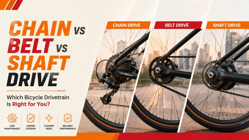 Chain vs Belt vs Shaft Drive: Which Bicycle Drivetrain Is Right for You?