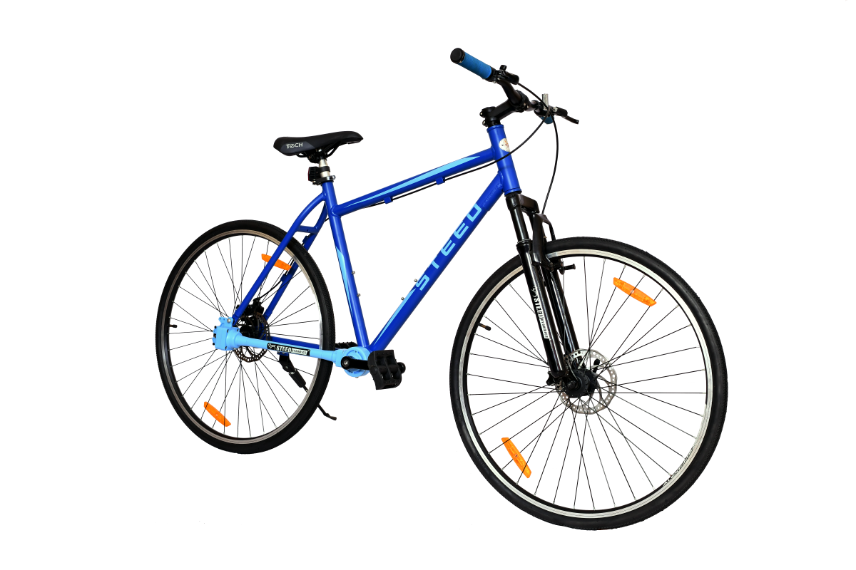 Buy Bicycle Online, SS 52 Steed Single Speed Suspension Fork Blue with Sky Blue